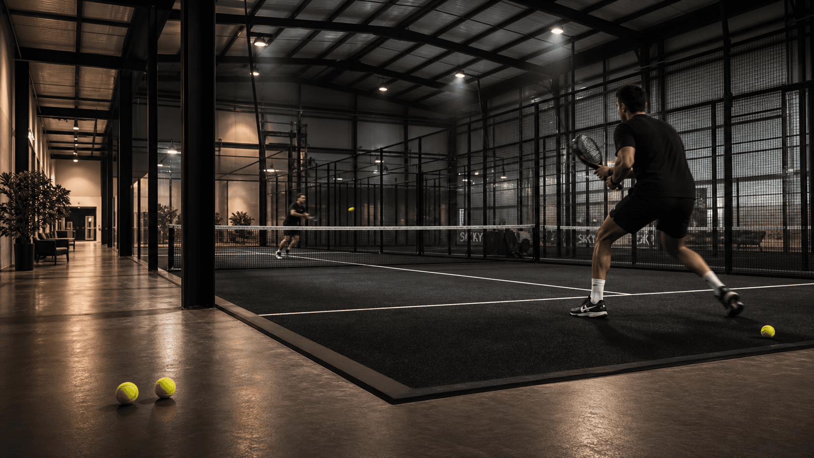 Sky Padel, match en cours